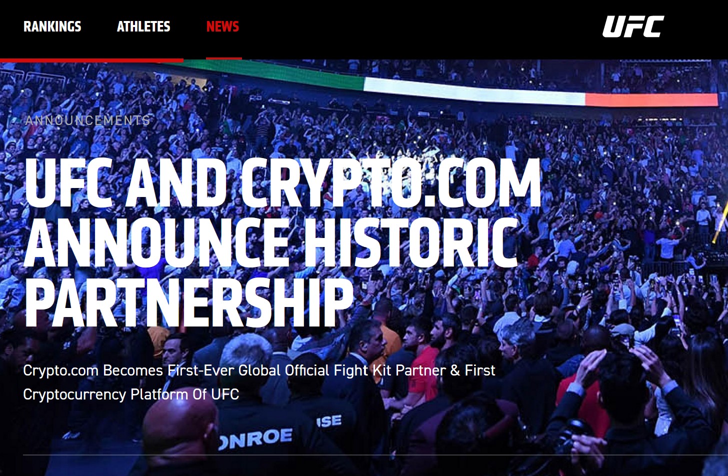 Crypto Companies Start To Become A Driving Force In Sports Sponsorships!