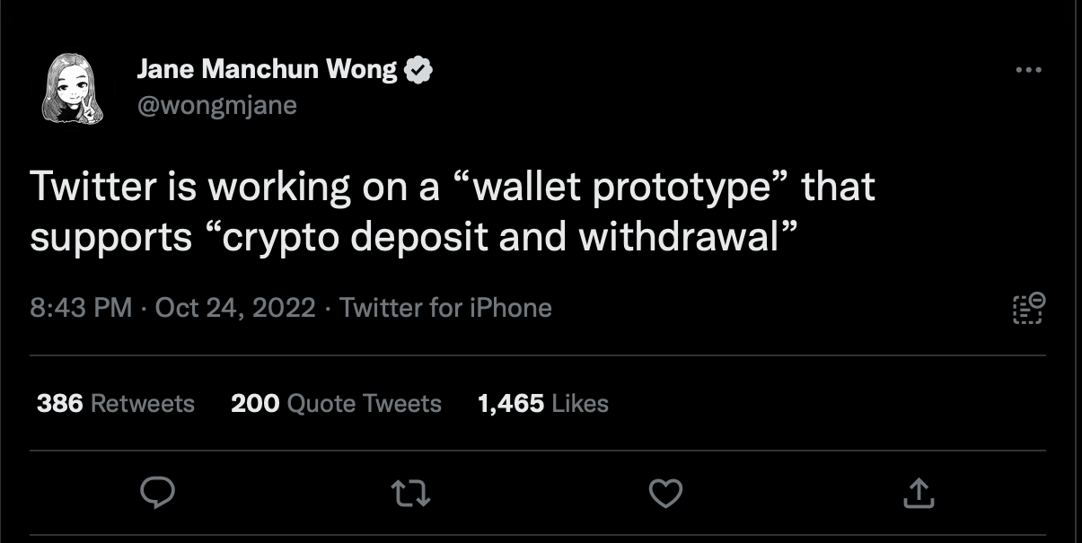 Twitter is allegedly in the process of launching a crypto wallet